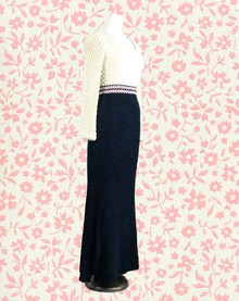 Patriotic popcorn lace maxi dress