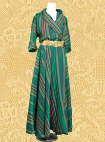 Vintage taffeta full length gown