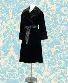 Faux mouton lamb coat