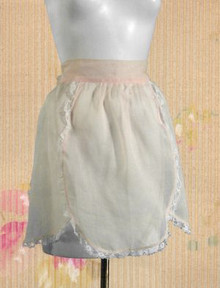 Great 1950s organdy and lace apron