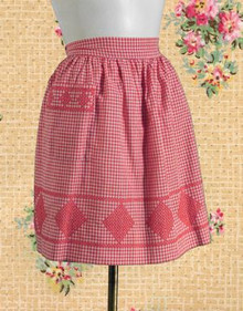 Charming red gingham apron