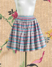 Unusual pleated 1940s apron