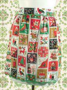 Joyful Christmas print apron