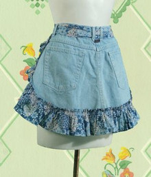 Unusual denim apron