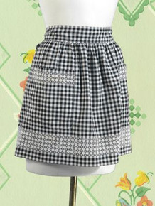 Lovely black gingham apron