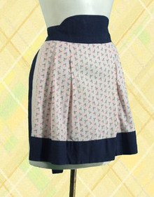 Classic navy & print apron