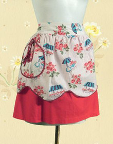 Unique polished cotton reversible apron