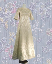 Satin Damask wedding gown
