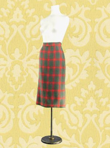 Wool tweed pencil skirt