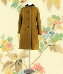 Wool boucle tweed coat