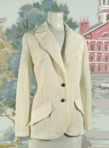 Antique white seersucker jacket