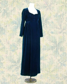 Midnight blue medieval gown