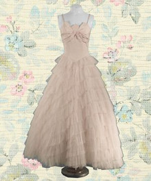 Frothy taffeta & tulle gown