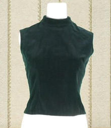 Simple black velvet top