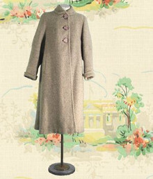 Wool boucle car coat from AmerTone