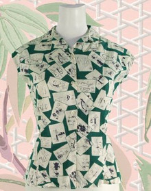 Vintage 1950s breezy cotton blouse