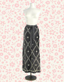 Beaded lurex maxi skirt
