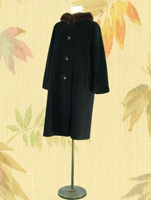 Cashmere and mink coat