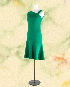 emerald green club dress