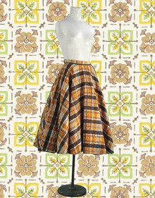 Quilted skating skirt 1950s