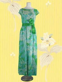 Vintage Marshall Fields Silk Chiffon Gown
