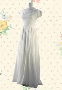 Dotted Swiss formal gown from the 40s