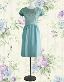 Sky blue cocktail dress from the 50s