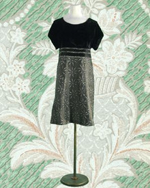 Atomic starburst velvet taffeta dress