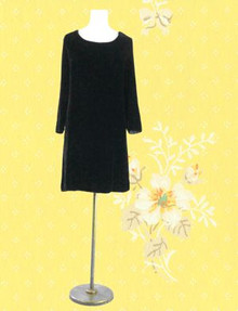 Silk velvet mini dress from the mid 60s