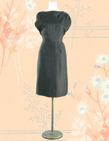 Timeless black cotton dress