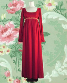 Medieval velvet maxi dress 1960s