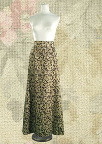 Sparkling gold & black long skirt