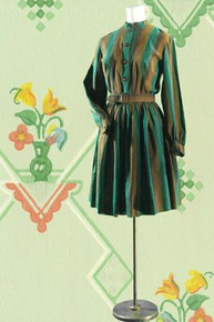 Striped  shirtdress from the 1960s
