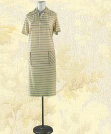 Cheeky striped sheath dress from the 70s