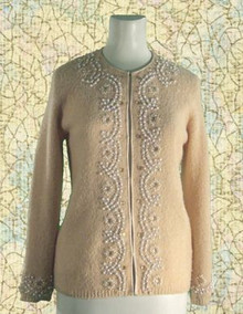 1960s Beaded cardigan sweater