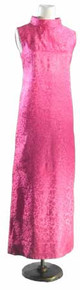 1960s Hot magenta evening gown