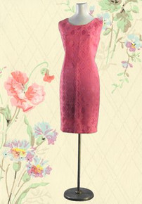 1960s Hot pink dress and coat set