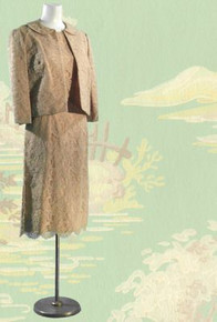 1950s Silk cocktail dress & jacket