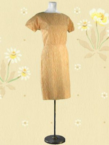 1960s Lace and taffeta sheath
