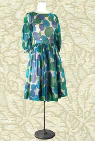 1960s Uber-mod polka dot dress
