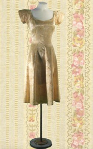 1950s Satin evening dress