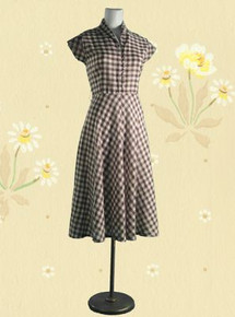 1960s Gingham day dress