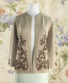 Incredible one of a kind beaded sweater