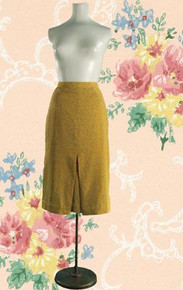 1950s pencil skirt with starburst print