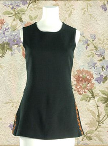 Long sleeveless tunic top, 70s