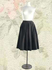 1950s pleated cotton skirt