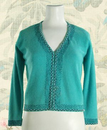 1960s angora v-neck sweater