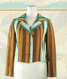 Late 60s cropped linen blazer