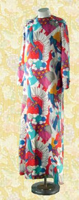 Late 60's Peter-Max-inspired maxi dress.