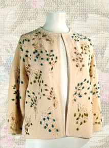 1960's Beaded sweater - wool